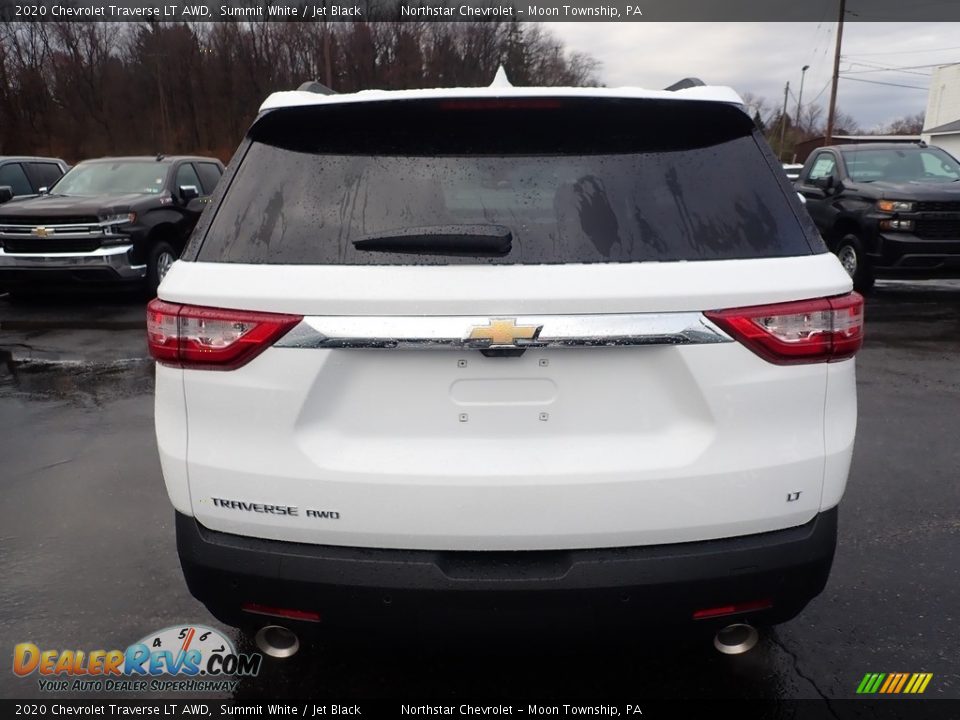 2020 Chevrolet Traverse LT AWD Summit White / Jet Black Photo #4