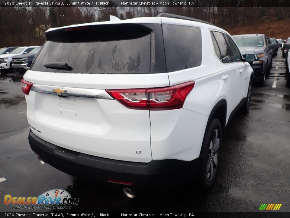 2020 Chevrolet Traverse LT AWD Summit White / Jet Black Photo #5