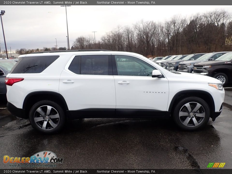 2020 Chevrolet Traverse LT AWD Summit White / Jet Black Photo #6