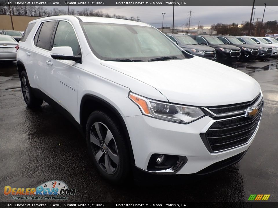 2020 Chevrolet Traverse LT AWD Summit White / Jet Black Photo #7