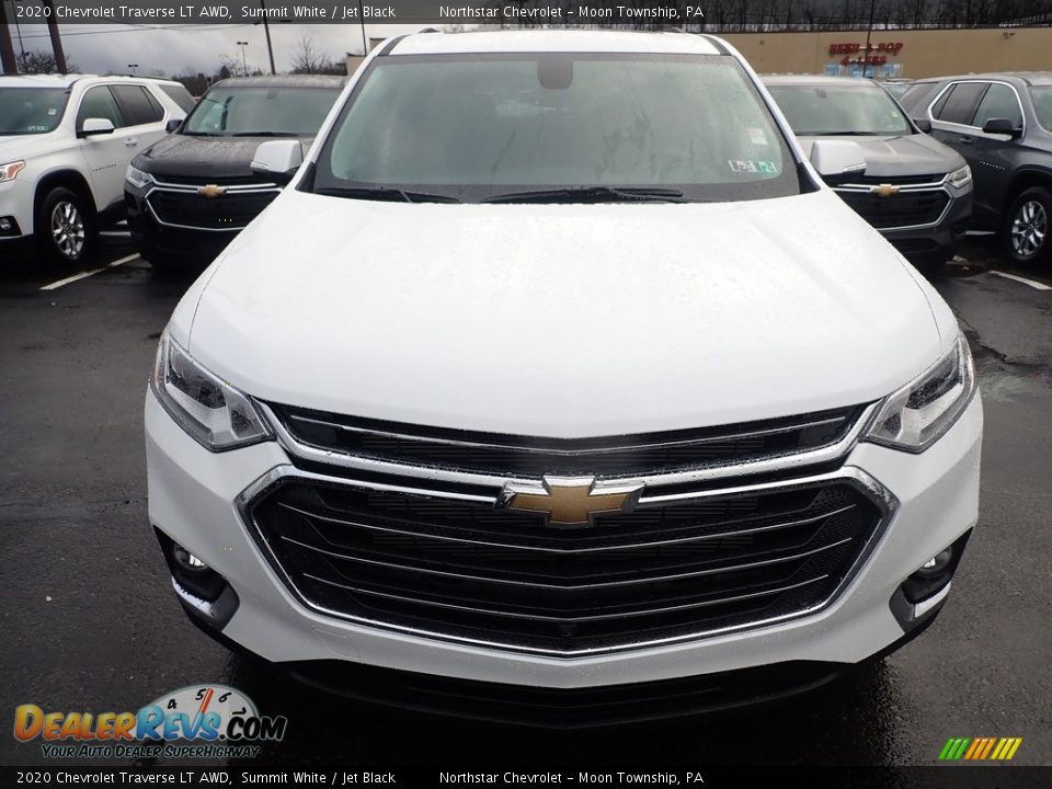 2020 Chevrolet Traverse LT AWD Summit White / Jet Black Photo #8
