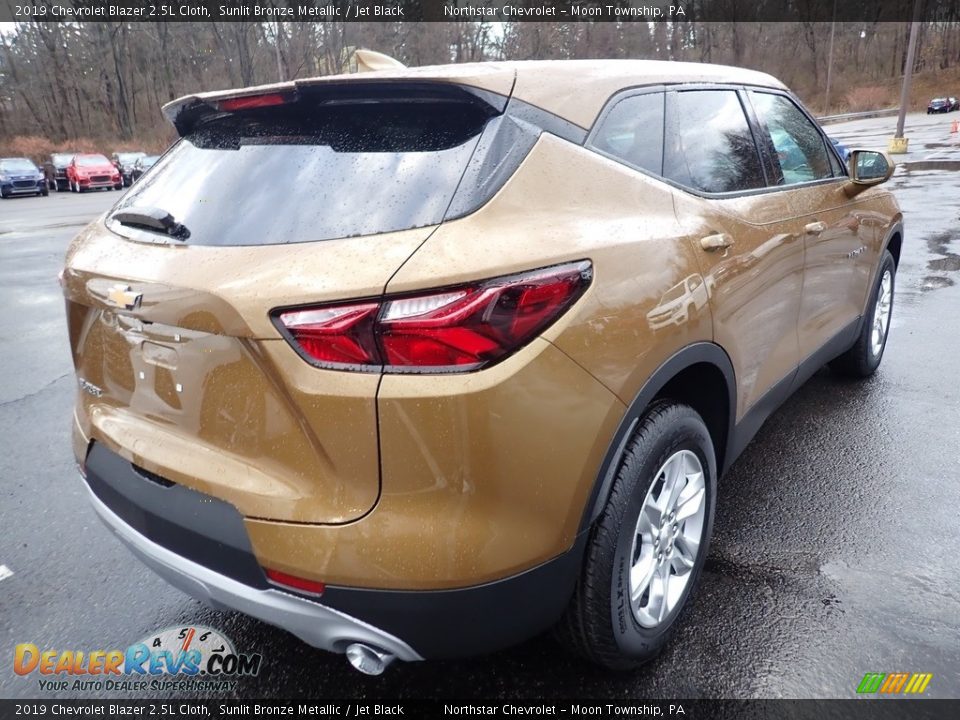 2019 Chevrolet Blazer 2.5L Cloth Sunlit Bronze Metallic / Jet Black Photo #5