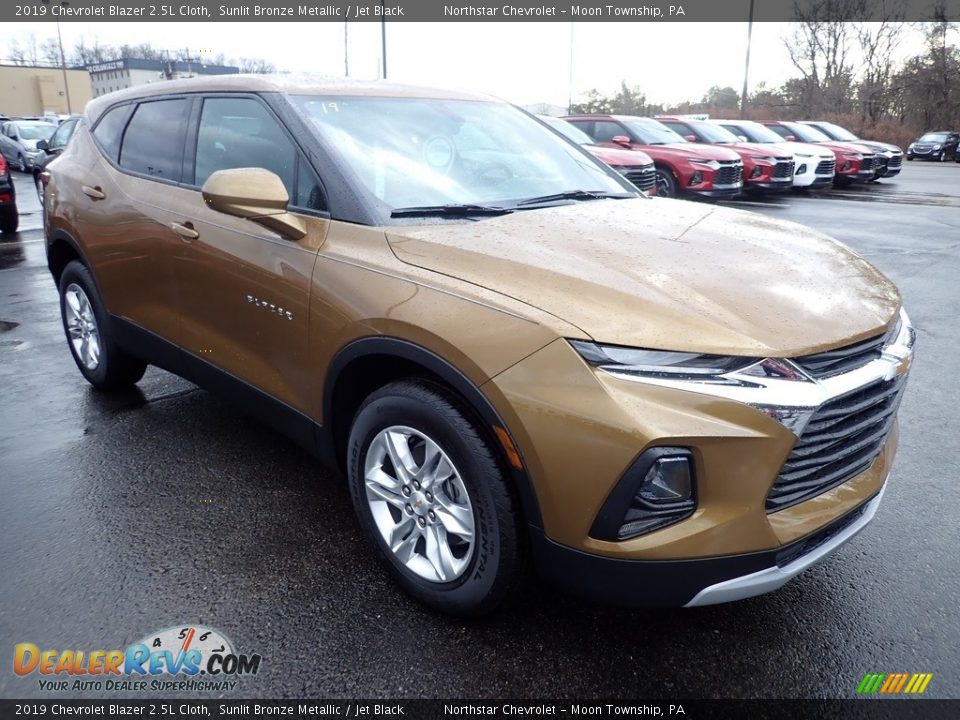 2019 Chevrolet Blazer 2.5L Cloth Sunlit Bronze Metallic / Jet Black Photo #7