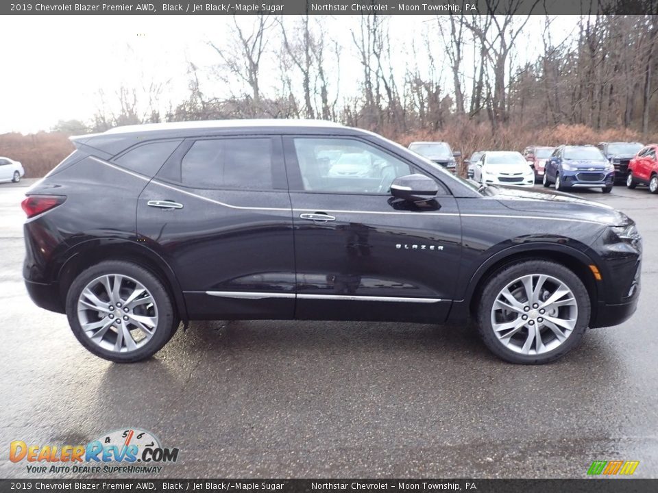 2019 Chevrolet Blazer Premier AWD Black / Jet Black/­Maple Sugar Photo #6