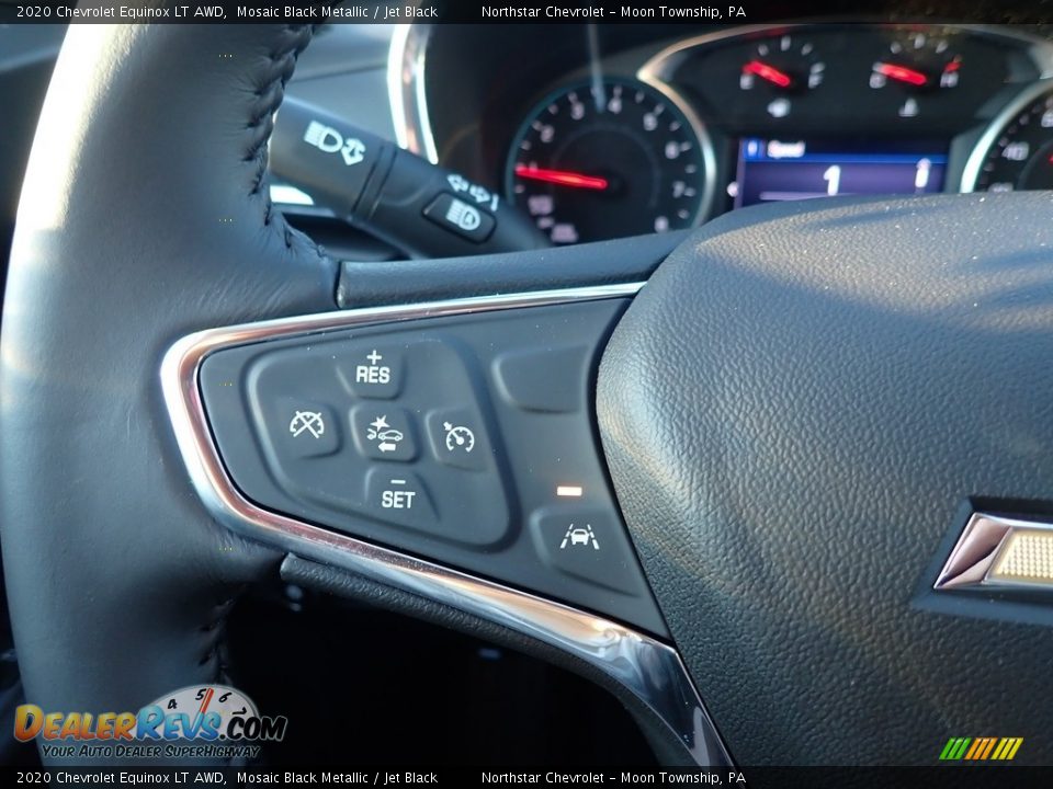 2020 Chevrolet Equinox LT AWD Mosaic Black Metallic / Jet Black Photo #17
