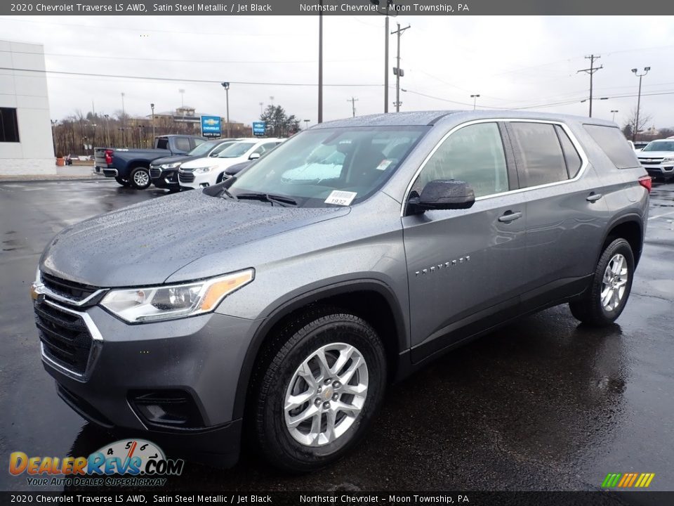 2020 Chevrolet Traverse LS AWD Satin Steel Metallic / Jet Black Photo #1