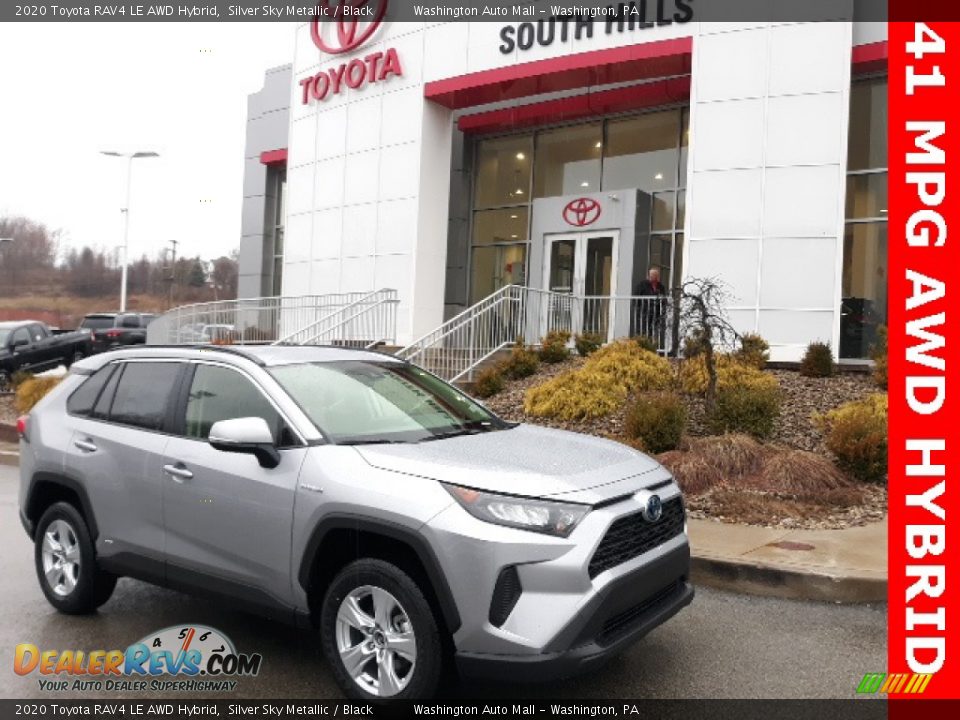2020 Toyota RAV4 LE AWD Hybrid Silver Sky Metallic / Black Photo #1