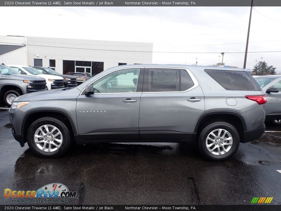2020 Chevrolet Traverse LS AWD Satin Steel Metallic / Jet Black Photo #2
