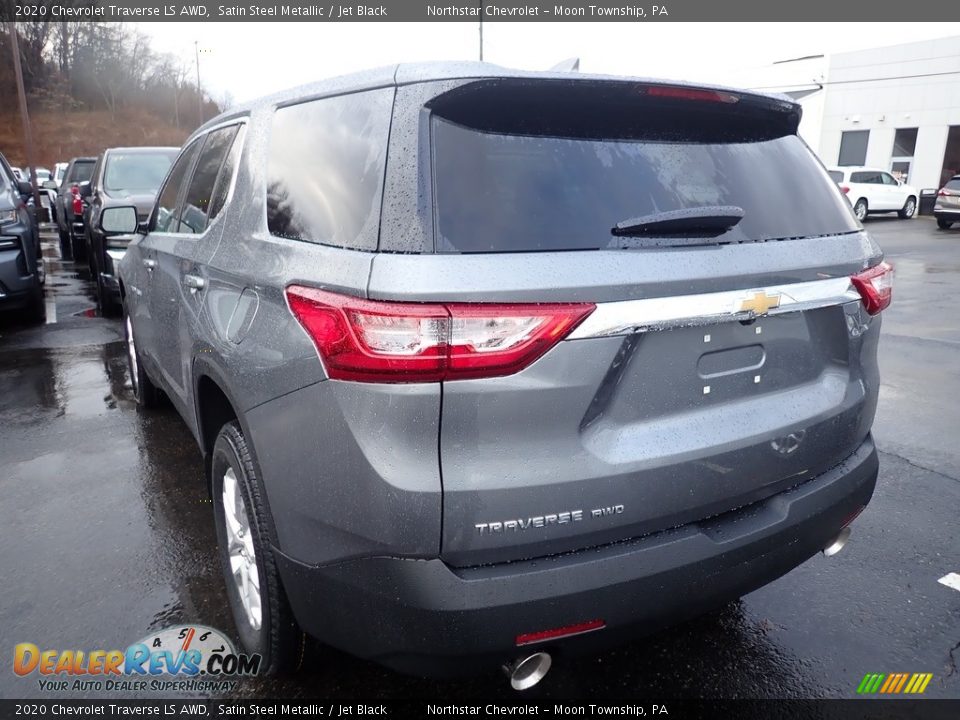 2020 Chevrolet Traverse LS AWD Satin Steel Metallic / Jet Black Photo #3
