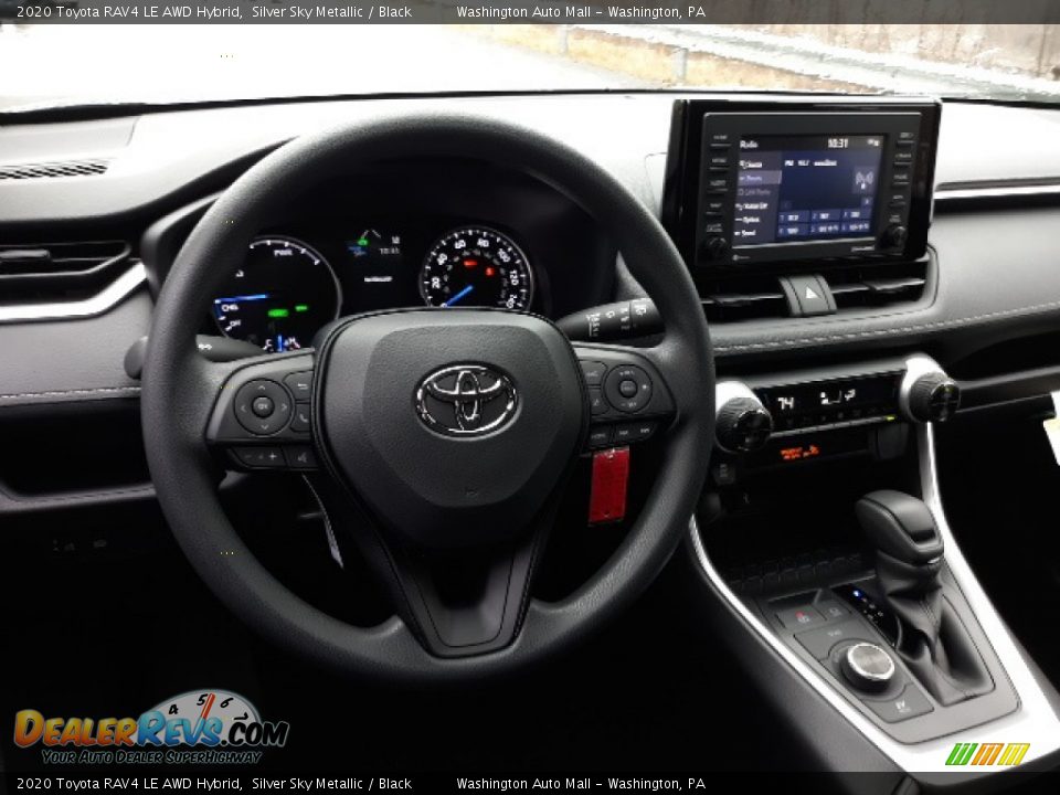 2020 Toyota RAV4 LE AWD Hybrid Silver Sky Metallic / Black Photo #3
