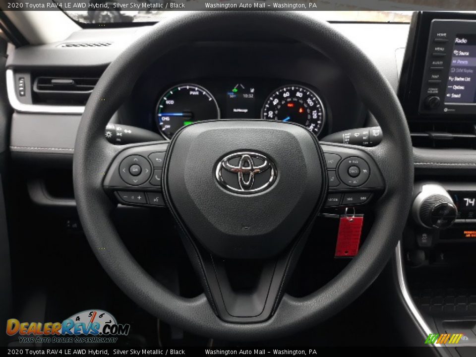 2020 Toyota RAV4 LE AWD Hybrid Silver Sky Metallic / Black Photo #4