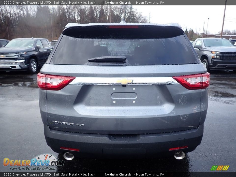2020 Chevrolet Traverse LS AWD Satin Steel Metallic / Jet Black Photo #4