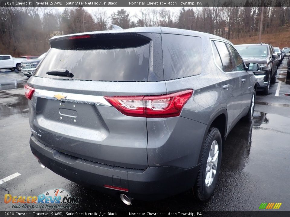 2020 Chevrolet Traverse LS AWD Satin Steel Metallic / Jet Black Photo #5