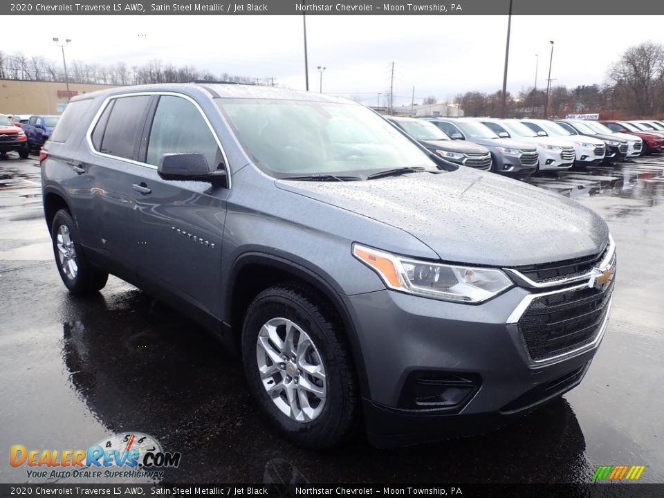 2020 Chevrolet Traverse LS AWD Satin Steel Metallic / Jet Black Photo #7