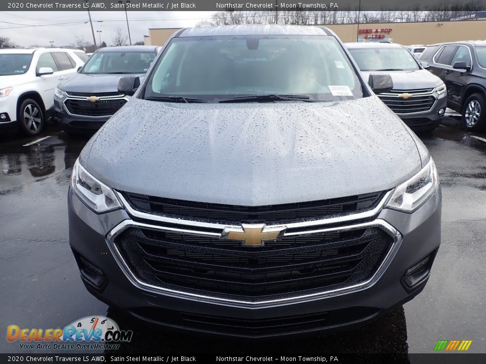 2020 Chevrolet Traverse LS AWD Satin Steel Metallic / Jet Black Photo #8