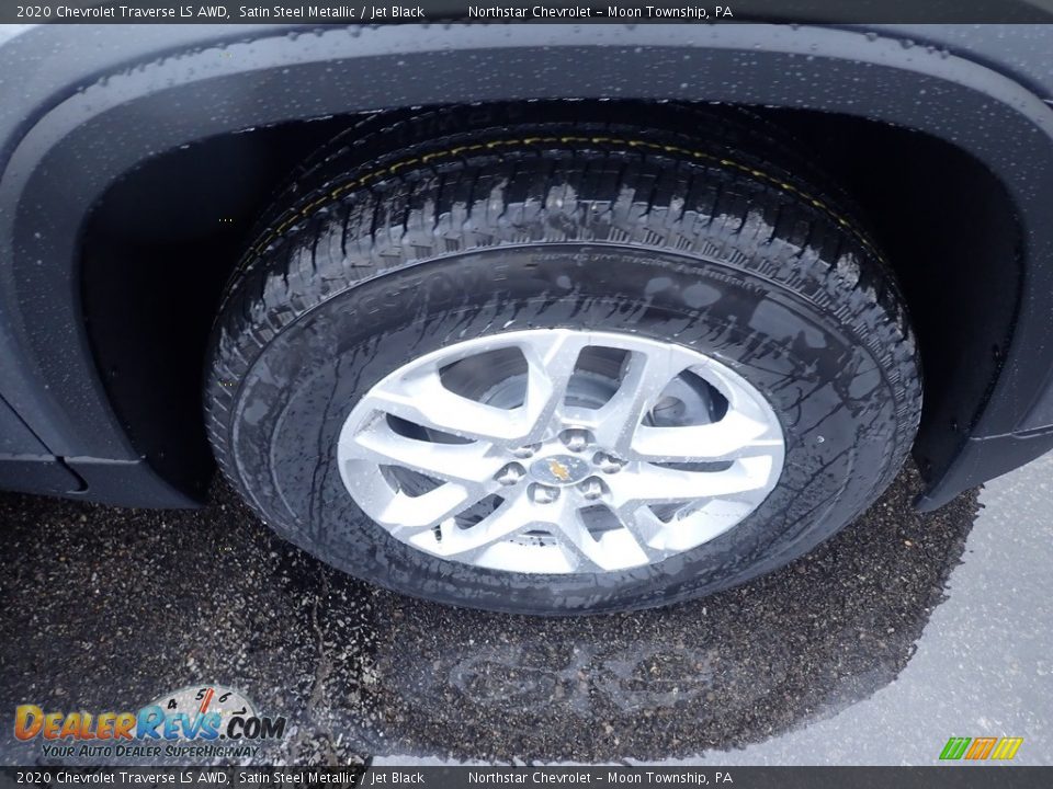 2020 Chevrolet Traverse LS AWD Satin Steel Metallic / Jet Black Photo #9