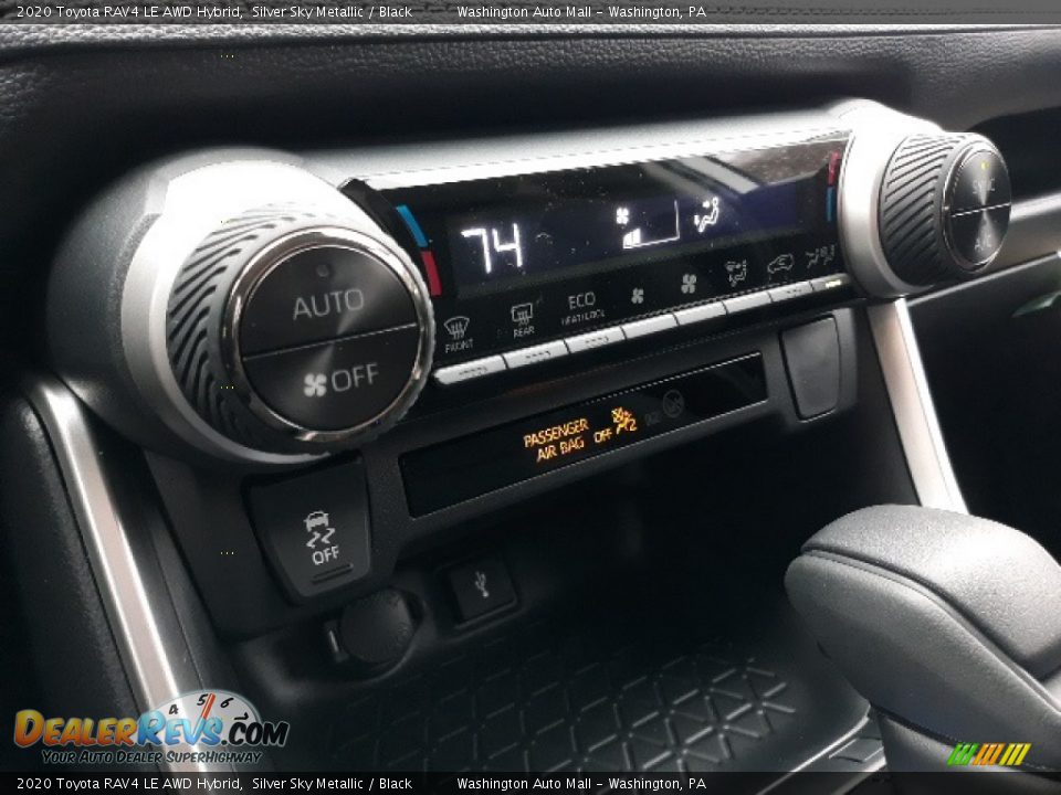 2020 Toyota RAV4 LE AWD Hybrid Silver Sky Metallic / Black Photo #13