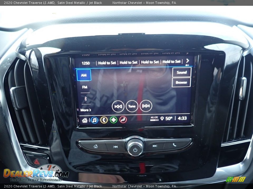 2020 Chevrolet Traverse LS AWD Satin Steel Metallic / Jet Black Photo #17