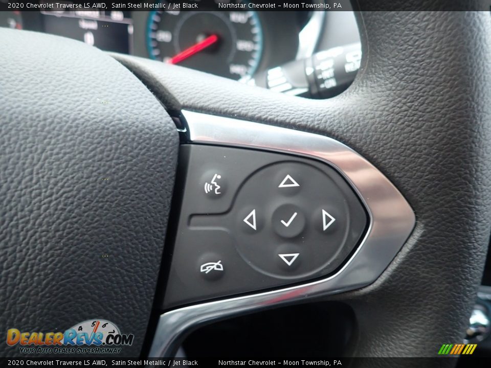 2020 Chevrolet Traverse LS AWD Satin Steel Metallic / Jet Black Photo #19