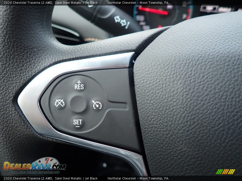 2020 Chevrolet Traverse LS AWD Satin Steel Metallic / Jet Black Photo #20