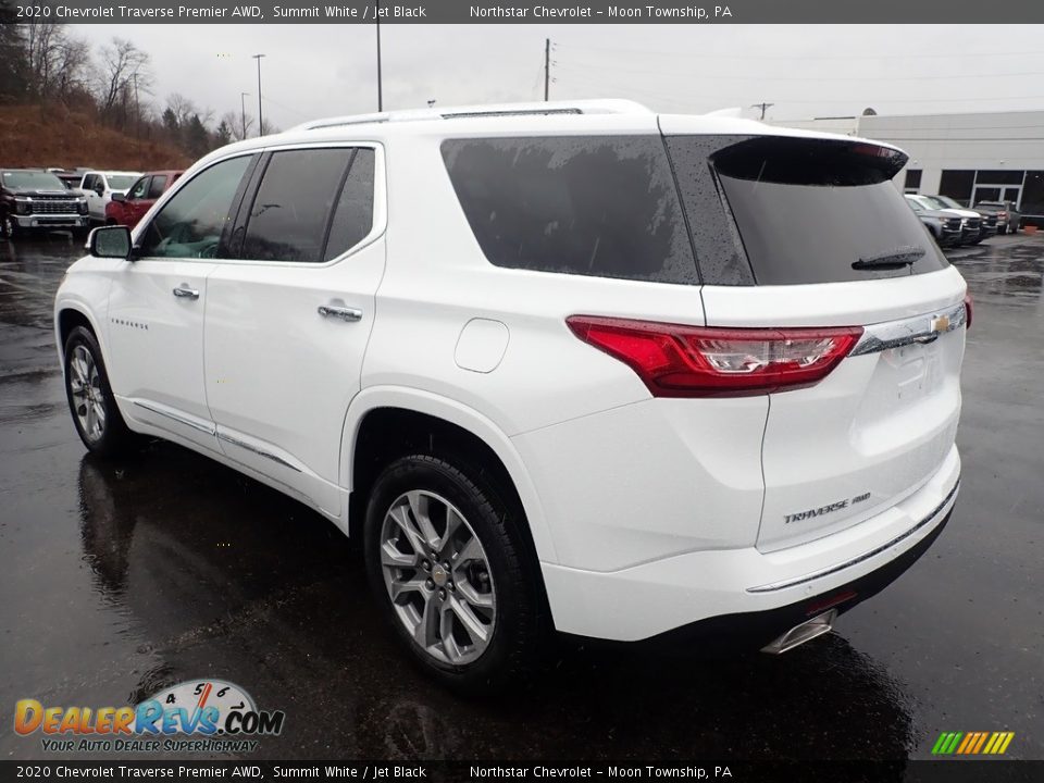 2020 Chevrolet Traverse Premier AWD Summit White / Jet Black Photo #3