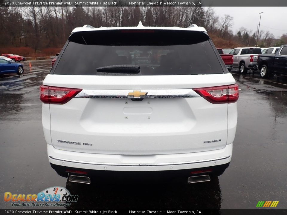 2020 Chevrolet Traverse Premier AWD Summit White / Jet Black Photo #4