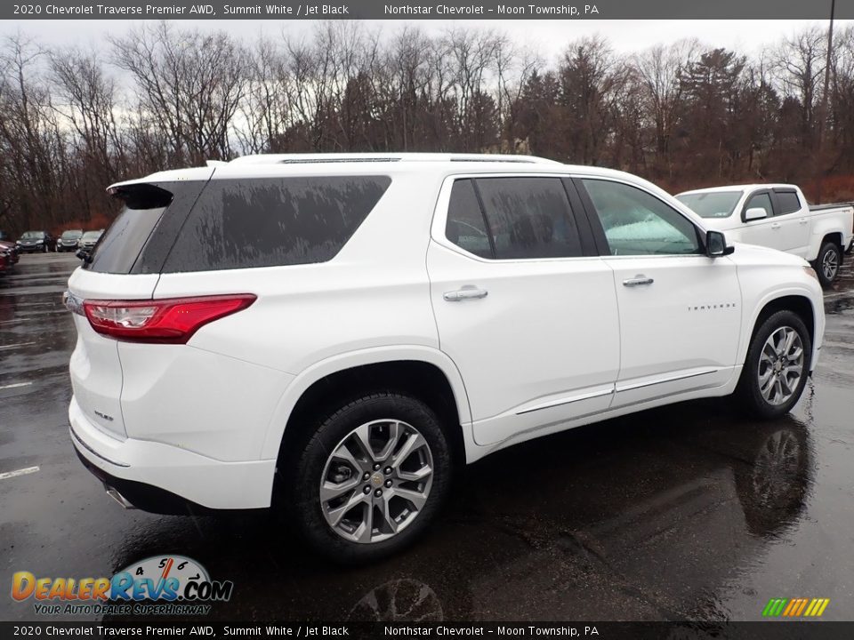 2020 Chevrolet Traverse Premier AWD Summit White / Jet Black Photo #5