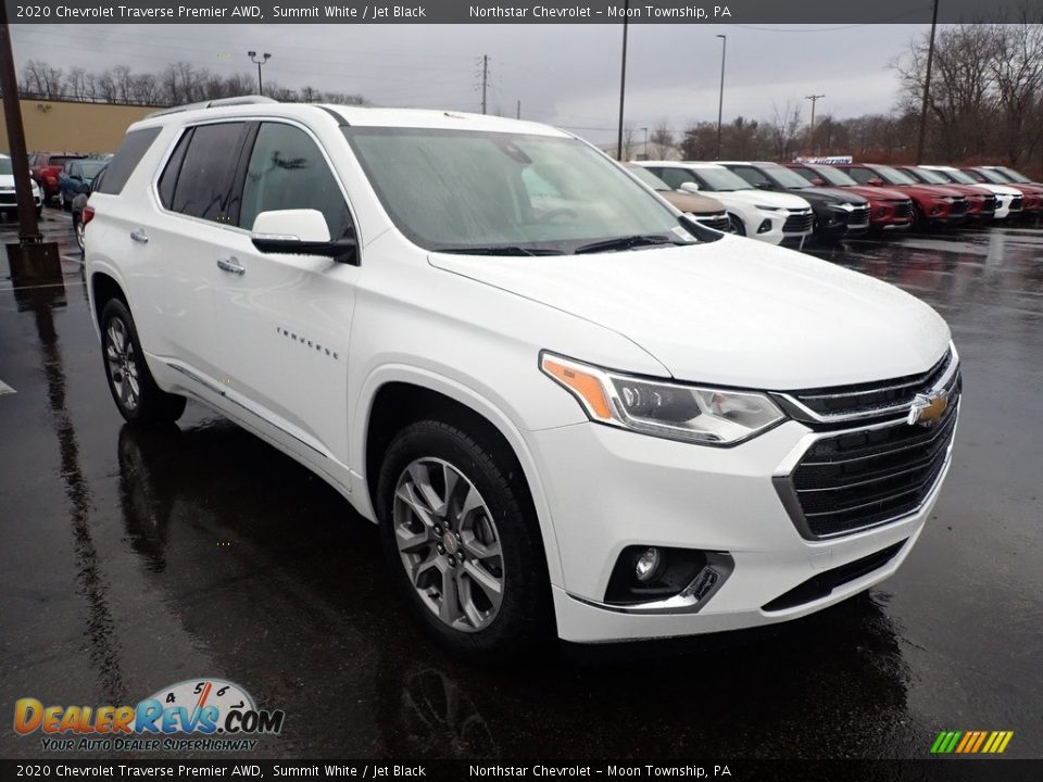 Summit White 2020 Chevrolet Traverse Premier AWD Photo #7