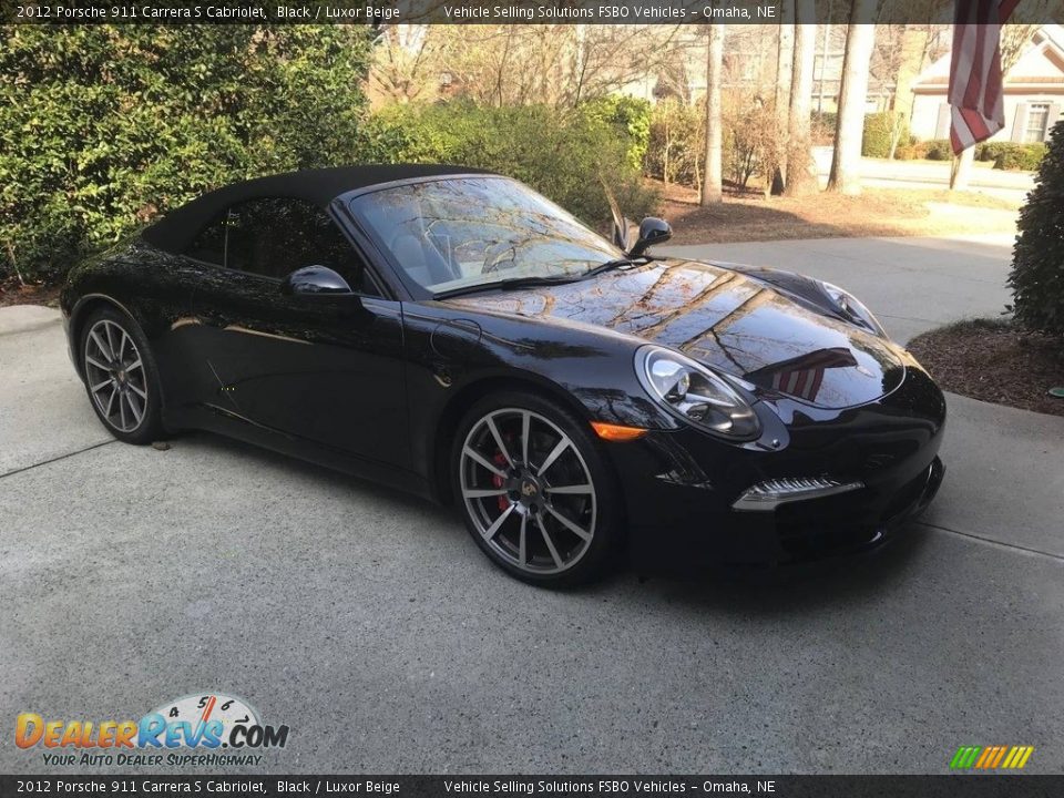 2012 Porsche 911 Carrera S Cabriolet Black / Luxor Beige Photo #1