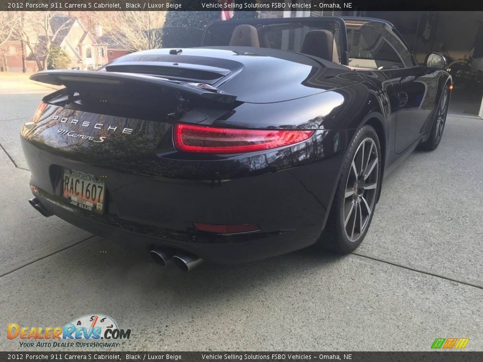 2012 Porsche 911 Carrera S Cabriolet Black / Luxor Beige Photo #8