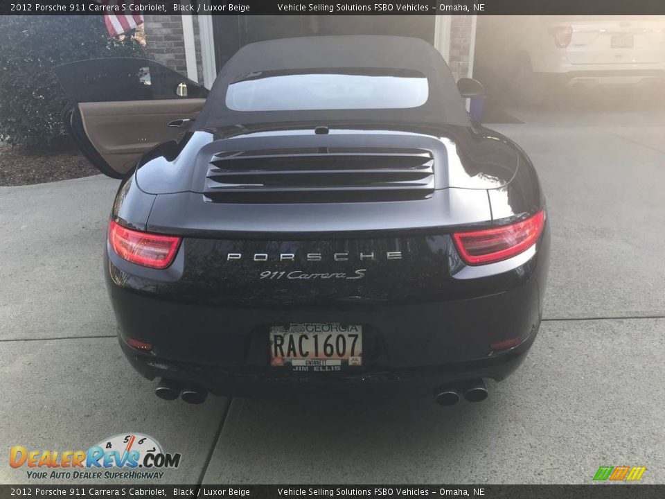 2012 Porsche 911 Carrera S Cabriolet Black / Luxor Beige Photo #9