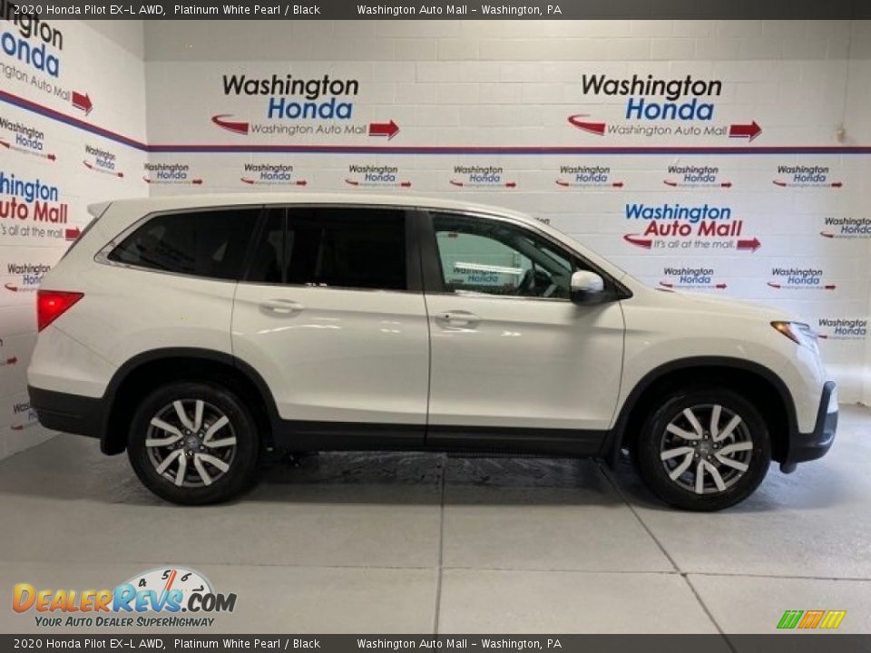 2020 Honda Pilot EX-L AWD Platinum White Pearl / Black Photo #1