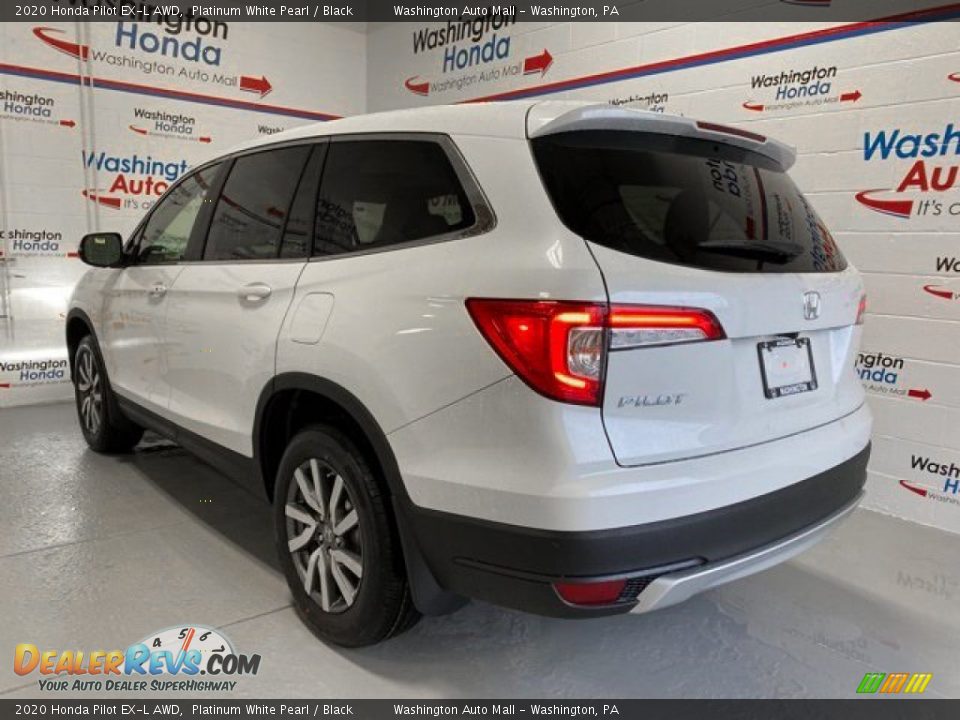2020 Honda Pilot EX-L AWD Platinum White Pearl / Black Photo #6