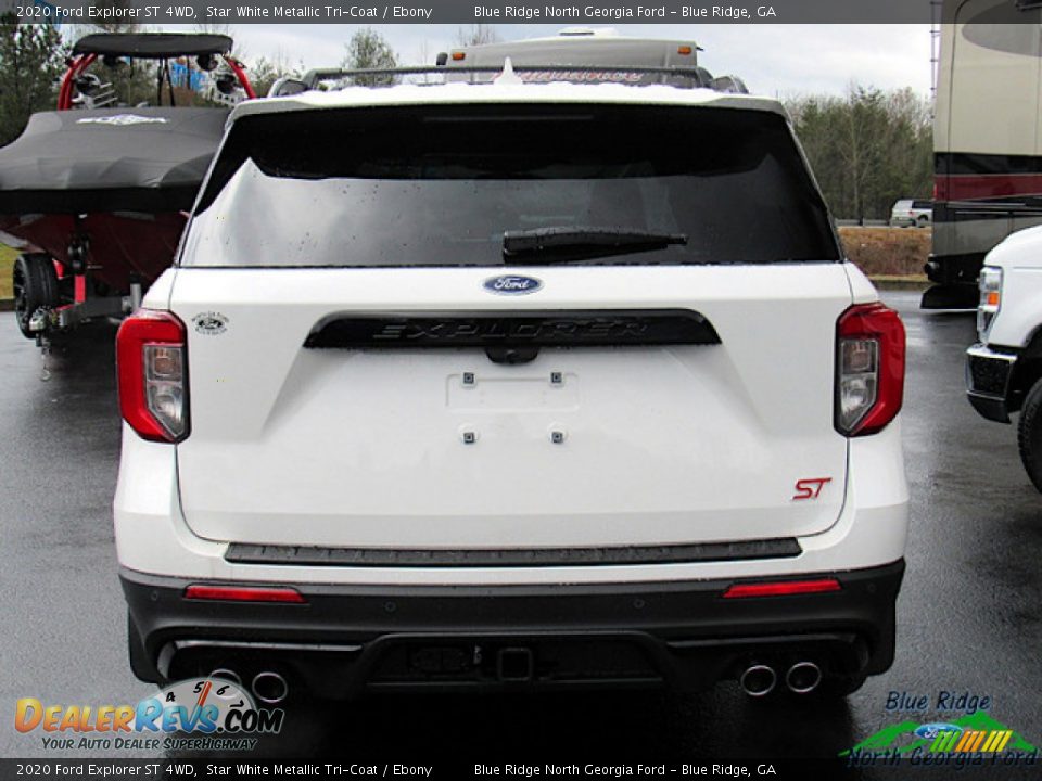 2020 Ford Explorer ST 4WD Star White Metallic Tri-Coat / Ebony Photo #5