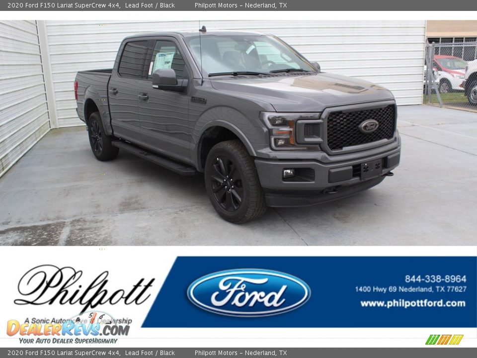 2020 Ford F150 Lariat SuperCrew 4x4 Lead Foot / Black Photo #1