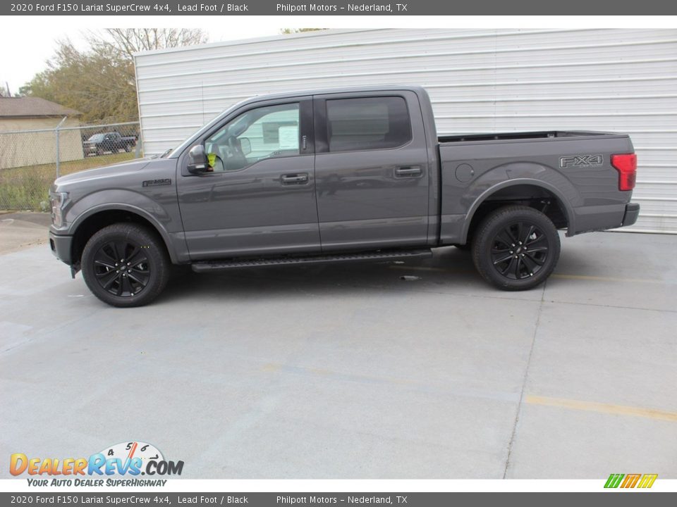 2020 Ford F150 Lariat SuperCrew 4x4 Lead Foot / Black Photo #6