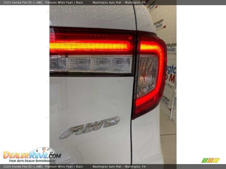 2020 Honda Pilot EX-L AWD Platinum White Pearl / Black Photo #23