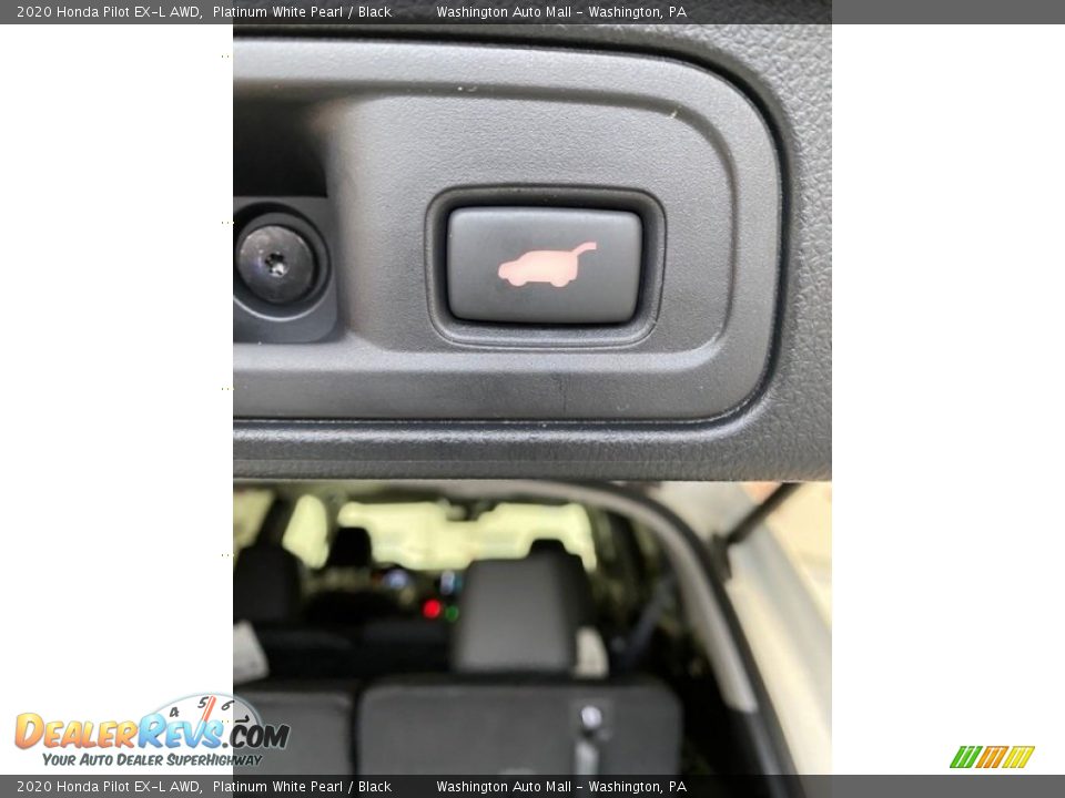 2020 Honda Pilot EX-L AWD Platinum White Pearl / Black Photo #26