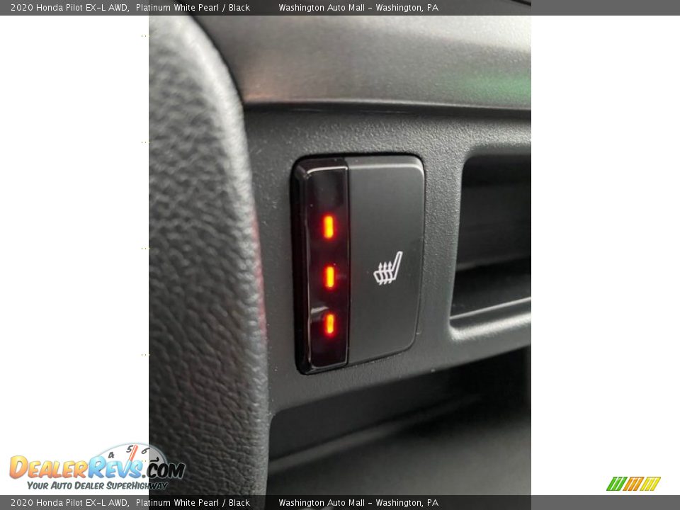 2020 Honda Pilot EX-L AWD Platinum White Pearl / Black Photo #36
