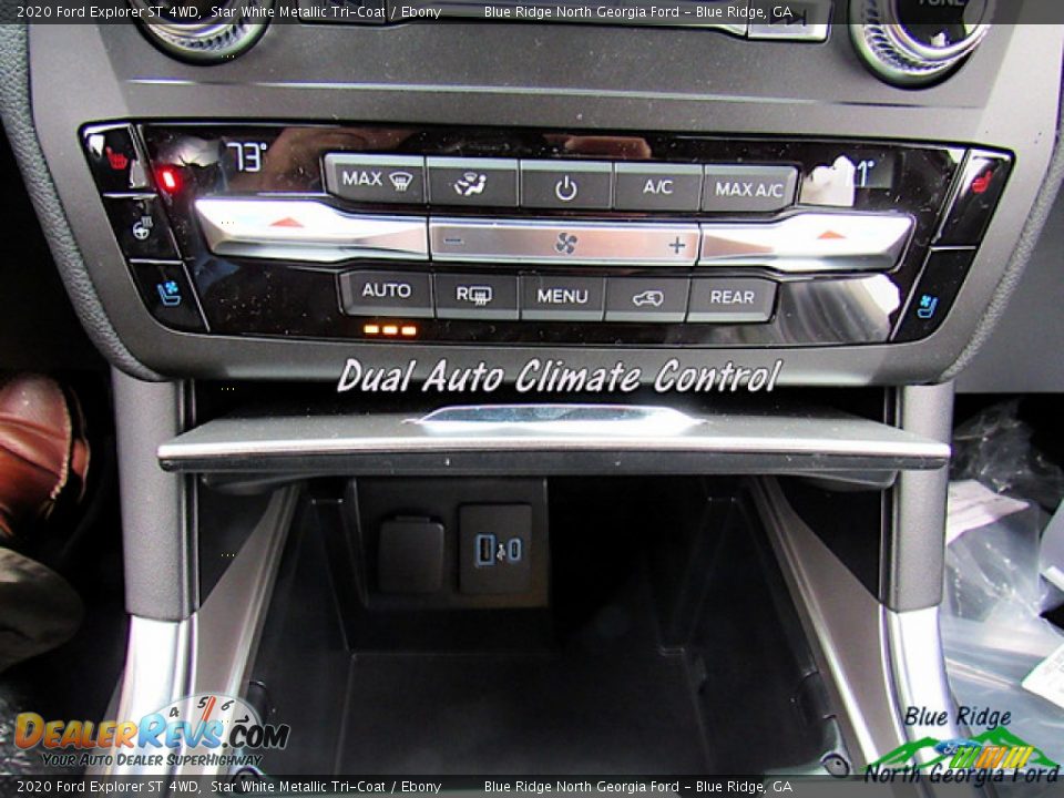 2020 Ford Explorer ST 4WD Star White Metallic Tri-Coat / Ebony Photo #29