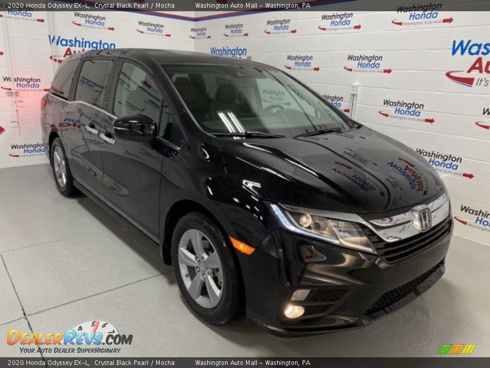 2020 Honda Odyssey EX-L Crystal Black Pearl / Mocha Photo #2