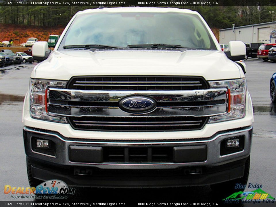 2020 Ford F150 Lariat SuperCrew 4x4 Star White / Medium Light Camel Photo #8