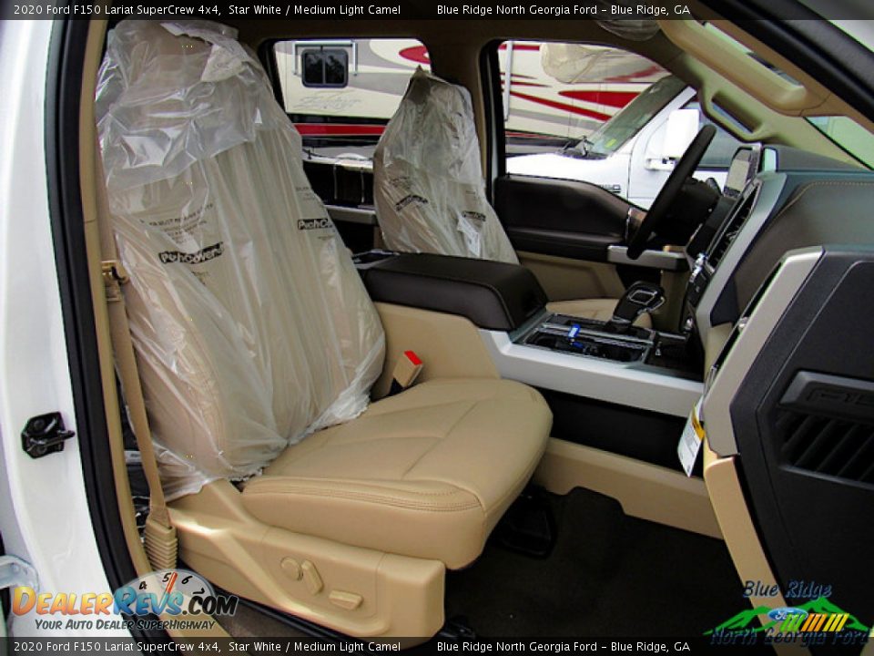 2020 Ford F150 Lariat SuperCrew 4x4 Star White / Medium Light Camel Photo #11