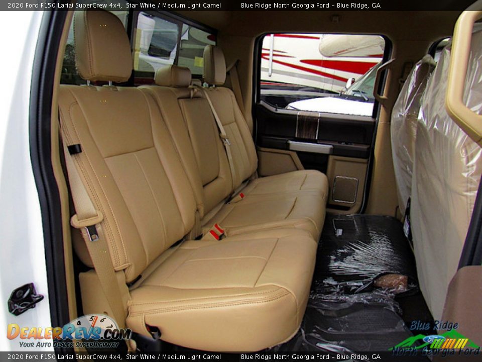 2020 Ford F150 Lariat SuperCrew 4x4 Star White / Medium Light Camel Photo #12