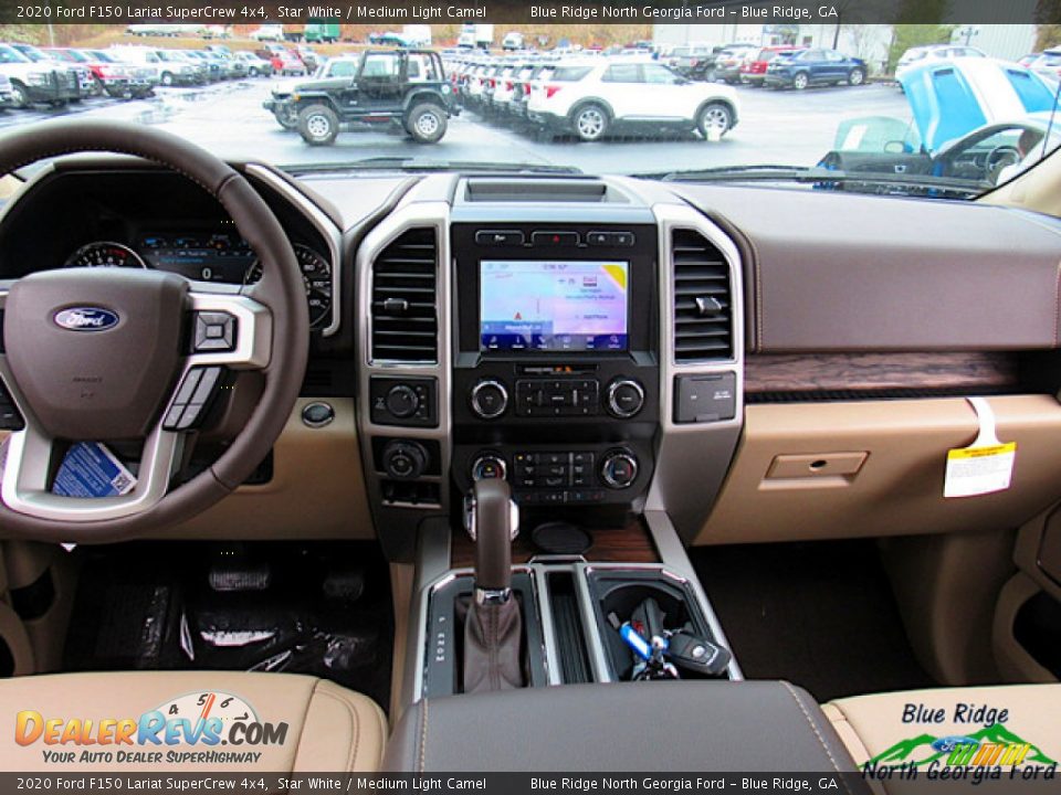 2020 Ford F150 Lariat SuperCrew 4x4 Star White / Medium Light Camel Photo #15