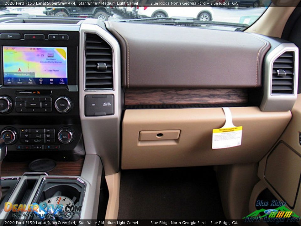 2020 Ford F150 Lariat SuperCrew 4x4 Star White / Medium Light Camel Photo #16
