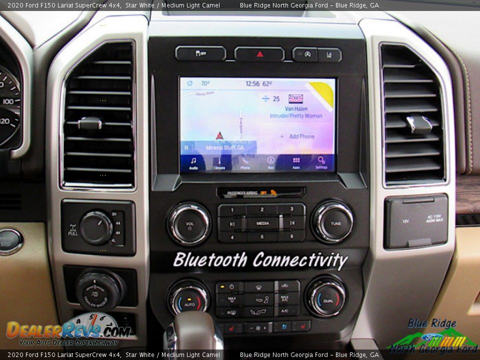 2020 Ford F150 Lariat SuperCrew 4x4 Star White / Medium Light Camel Photo #18
