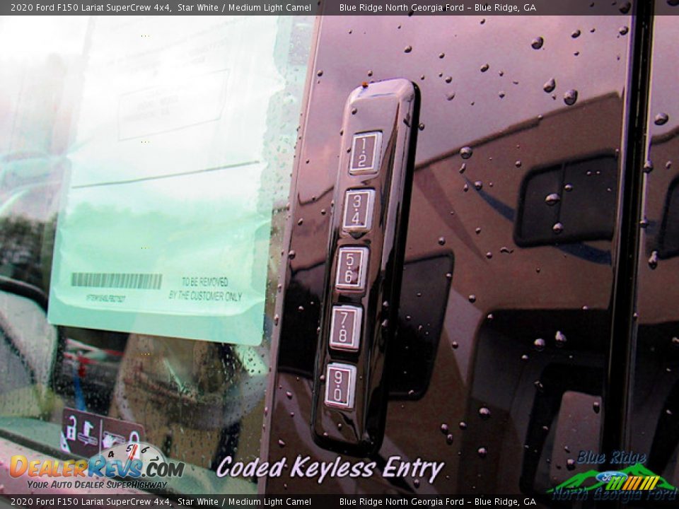 2020 Ford F150 Lariat SuperCrew 4x4 Star White / Medium Light Camel Photo #19