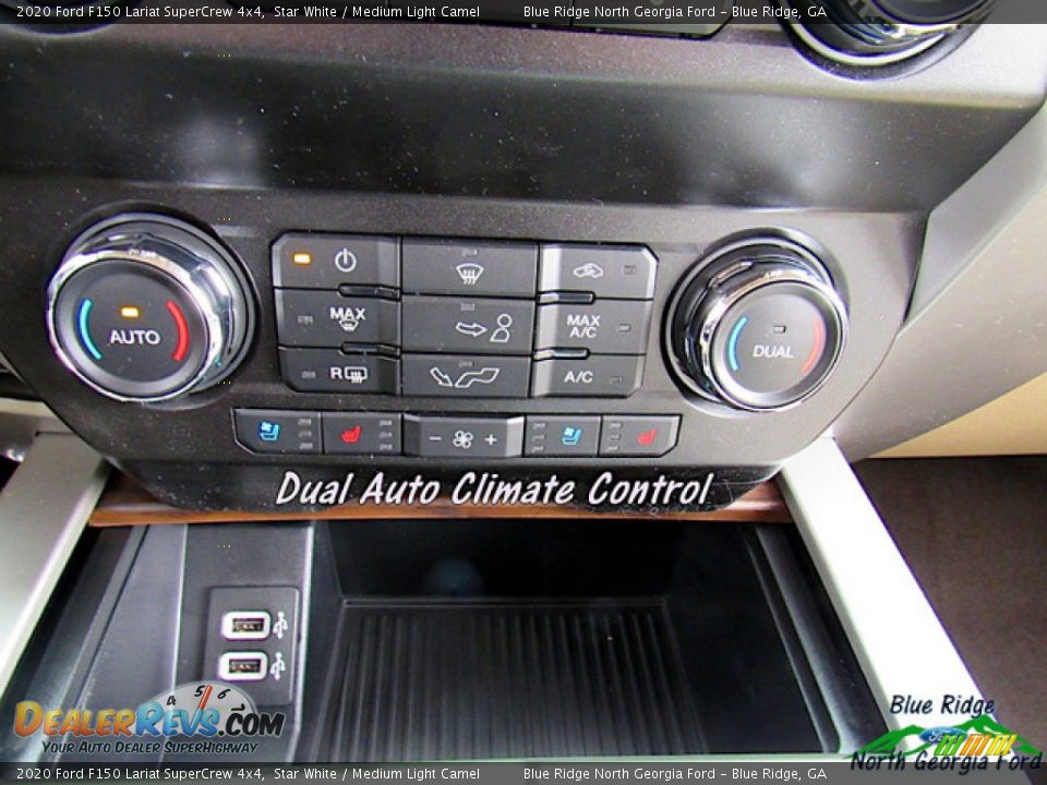 2020 Ford F150 Lariat SuperCrew 4x4 Star White / Medium Light Camel Photo #22