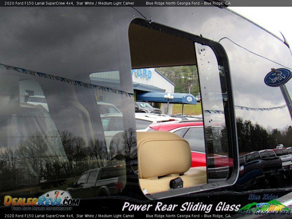2020 Ford F150 Lariat SuperCrew 4x4 Star White / Medium Light Camel Photo #25